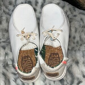 White Casual Slip-On Shoes